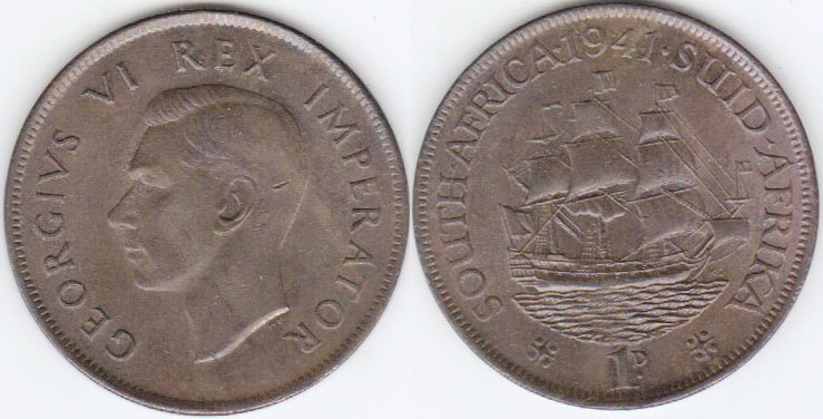 1941 South Africa Penny (gEF) A000139